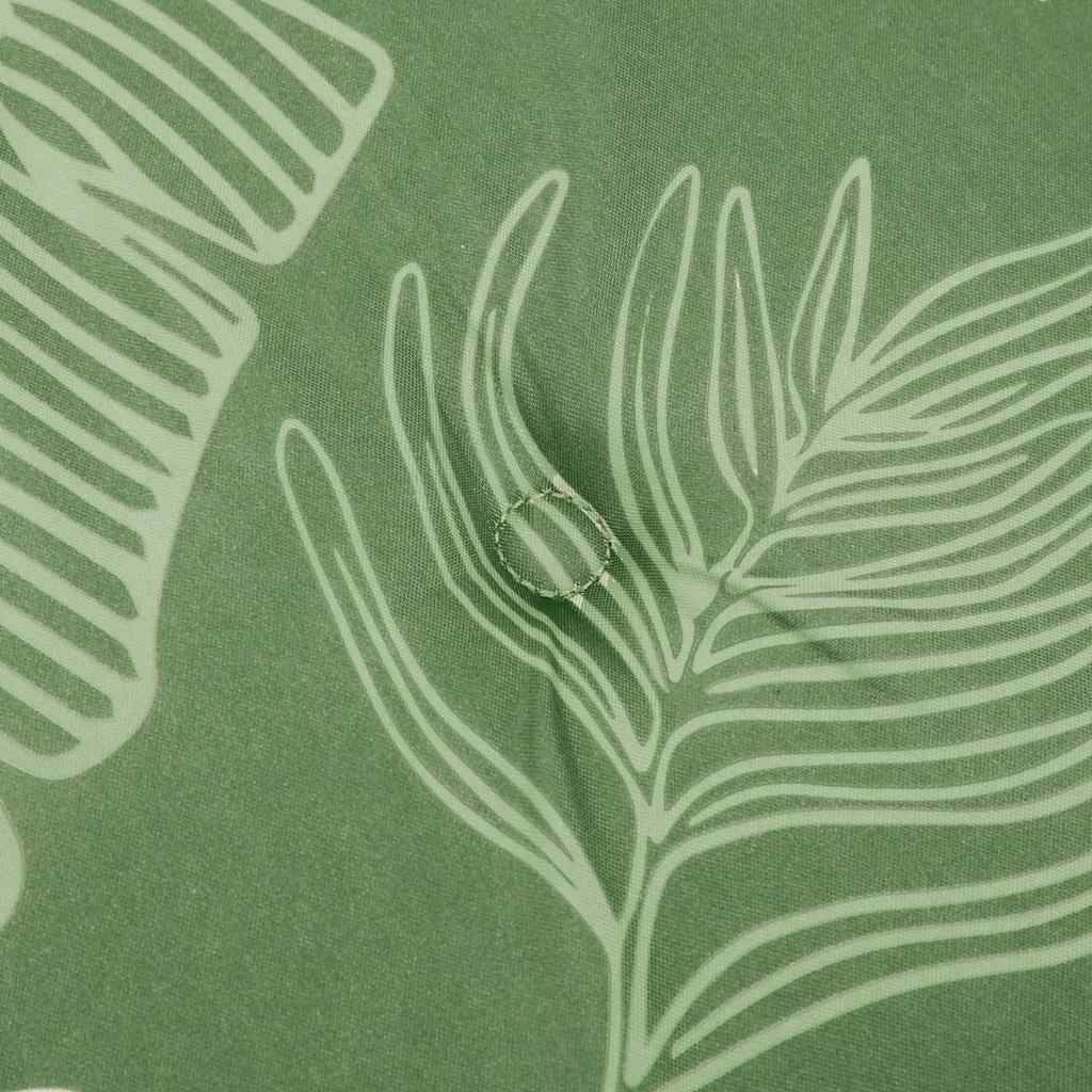 vidaXL Poduszki na krzesła, 2 szt., wzór w liście, 40x40x4 cm, tkanina