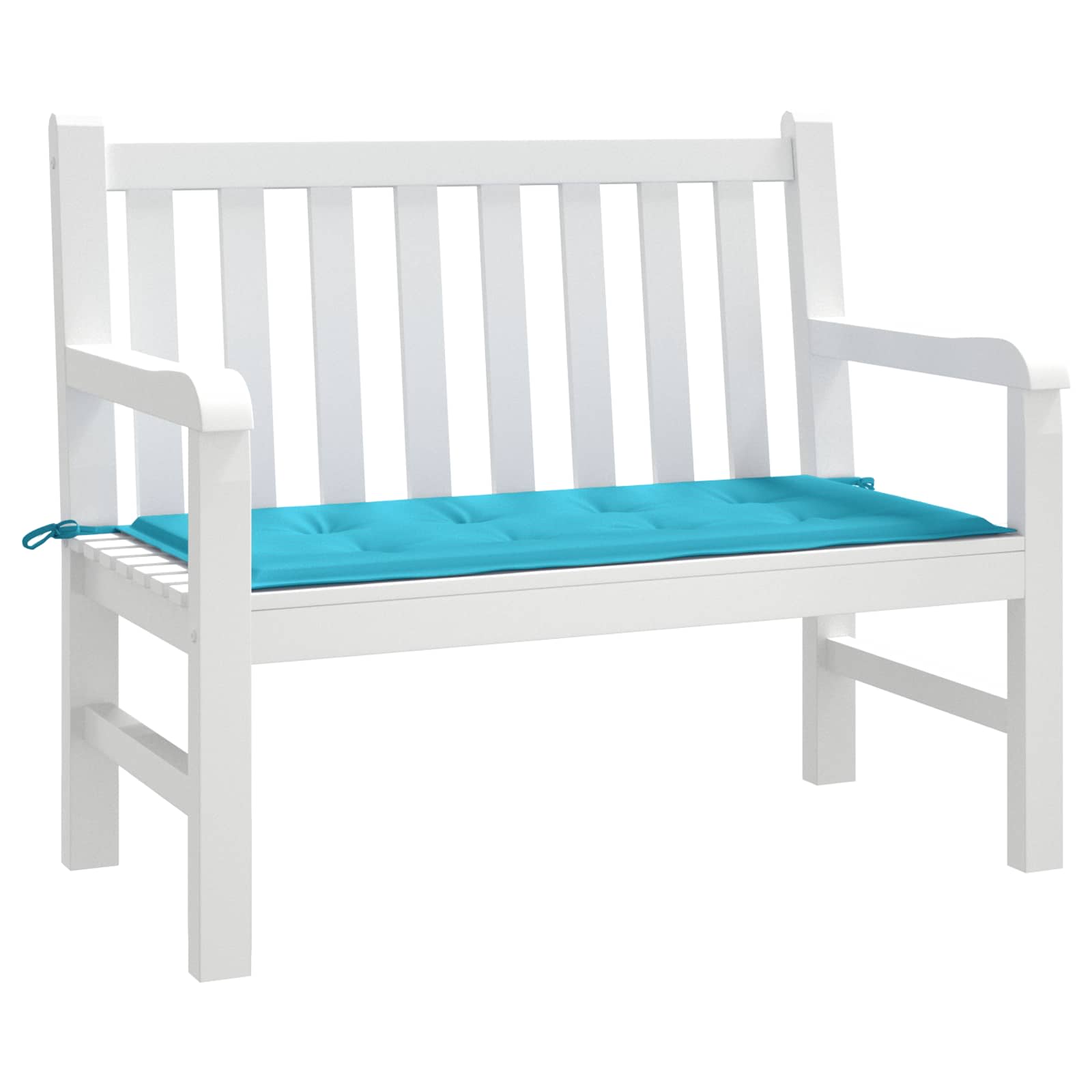 vidaXL Poduszka na ławkę Turkusowy 120 x 50 x 3 cm Materiał Oxford
