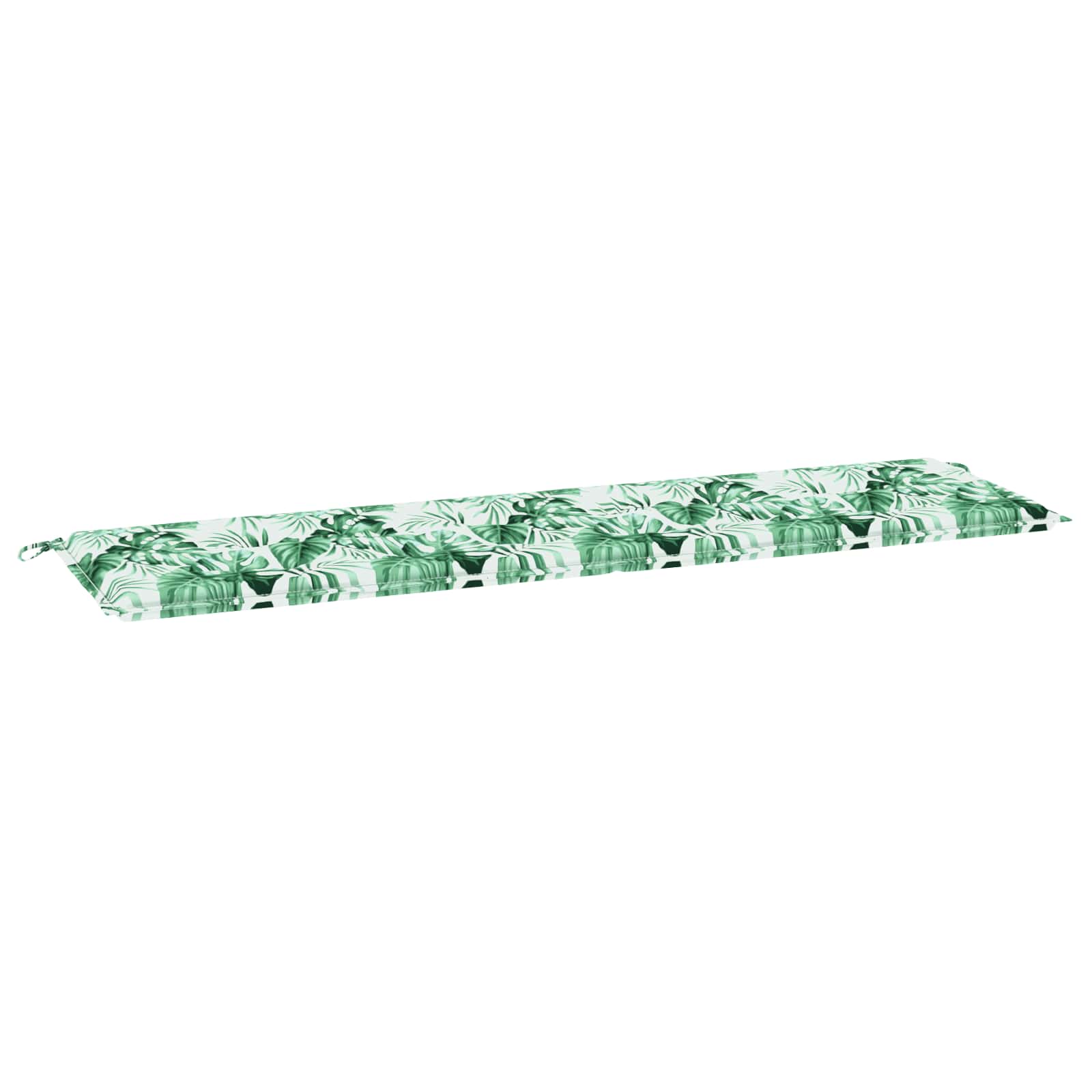 vidaXL Poduszka na ławkę Materiał Oxford Wzór w liście 150 x 50 x 3 cm
