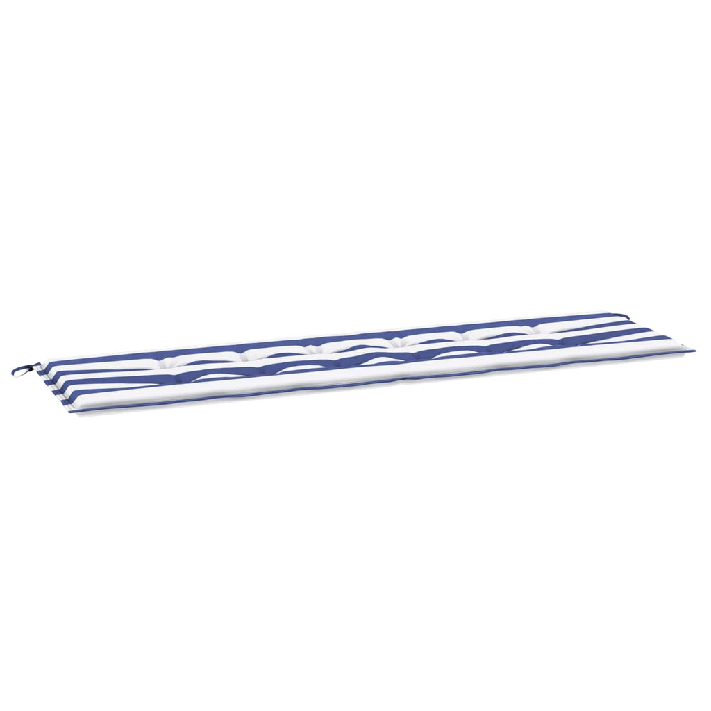 vidaXL Poduszka na ławkę Materiał Oxford Czarna kratka 150 x 50 x 3 cm