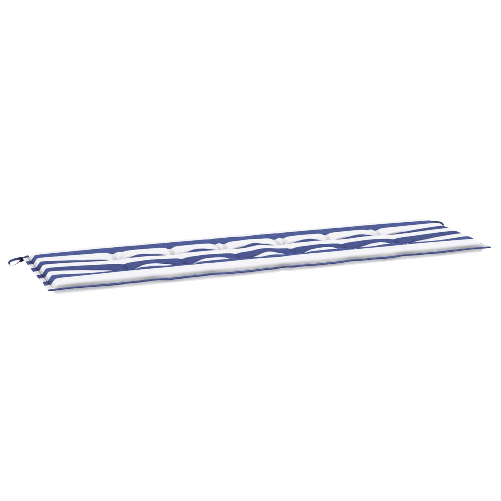 vidaXL Poduszka na ławkę Materiał Oxford Czarna kratka 150 x 50 x 3 cm