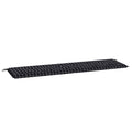 vidaXL Poduszka na ławkę Materiał Oxford Czarna kratka 150 x 50 x 3 cm