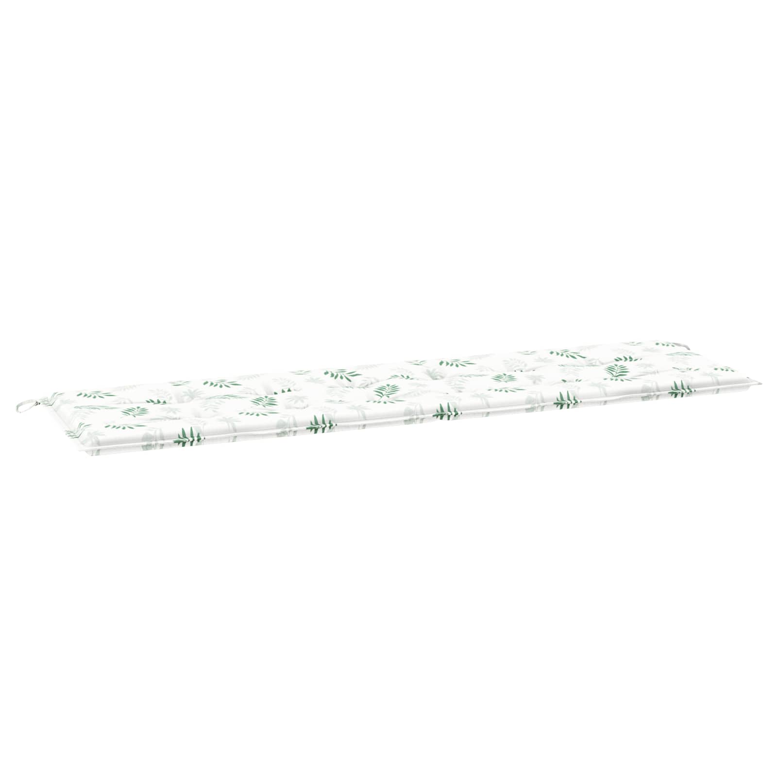 vidaXL Poduszka na ławkę Materiał Oxford Wzór liścia 150 x 50 x 3 cm