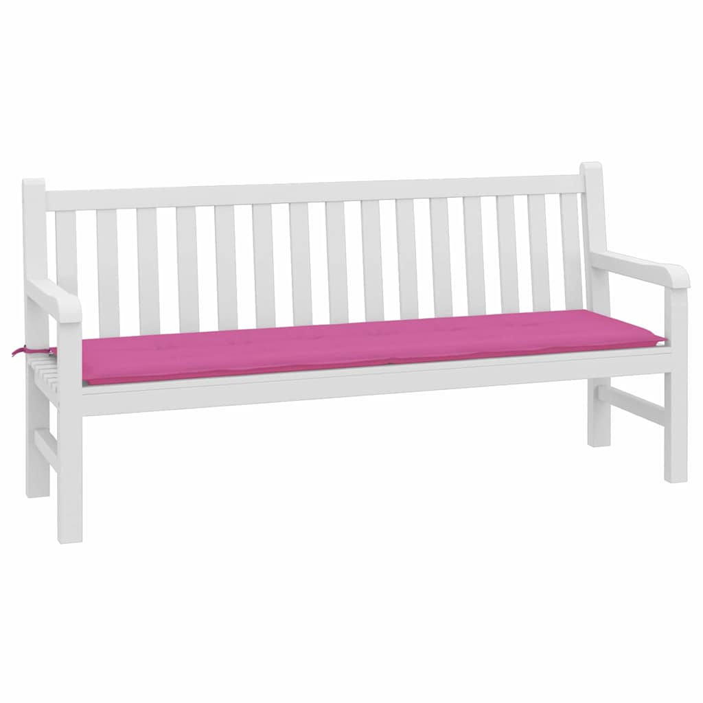 vidaXL Poduszka na ławkę Materiał Oxford Różowy 150 x 50 x 3 cm