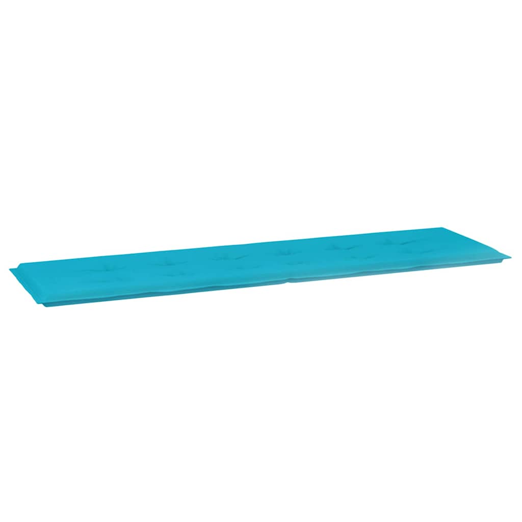 vidaXL Poduszka na ławkę Materiał Oxford Turkusowy 150 x 50 x 3 cm