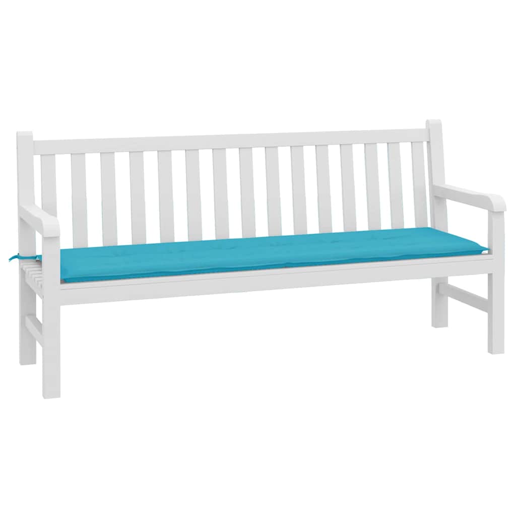 vidaXL Poduszka na ławkę Materiał Oxford Turkusowy 150 x 50 x 3 cm