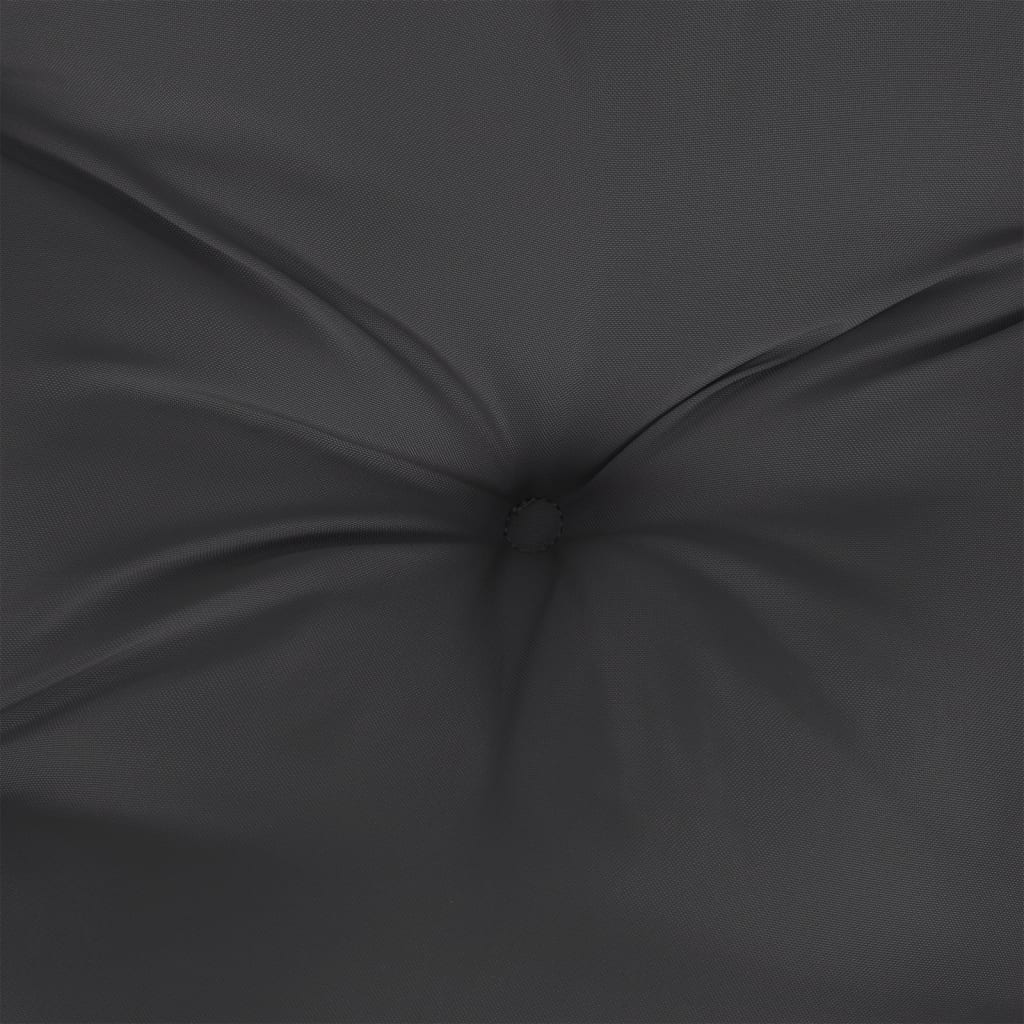 vidaXL Poduszki na krzesła, 6 szt., czarne, 40x40x7 cm, tkanina