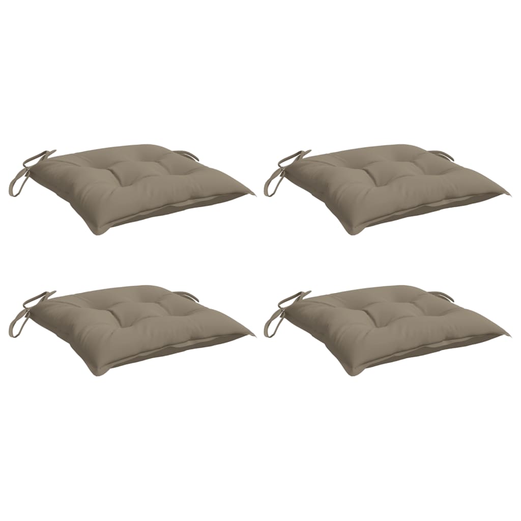 vidaXL Poduszki na palety, 4 szt., taupe, 50x50x7 cm, tkanina Oxford
