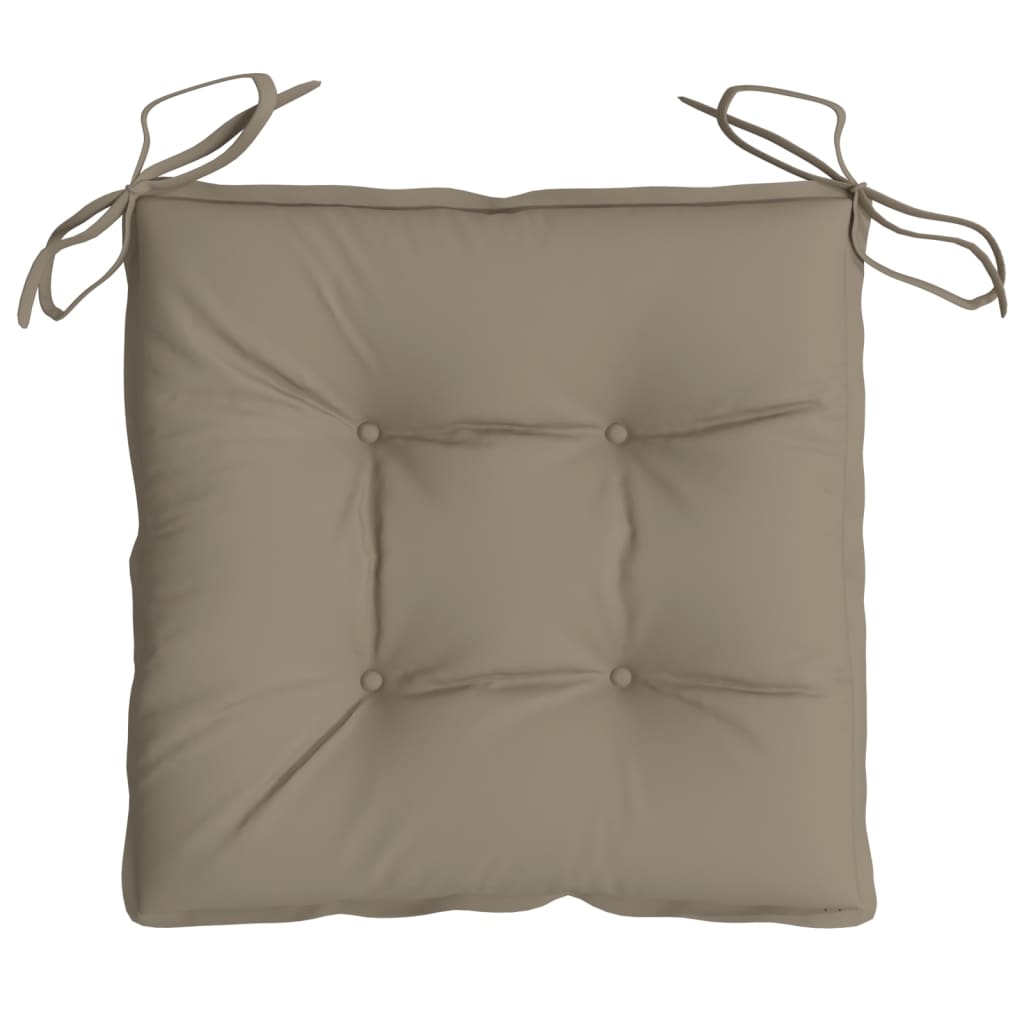 vidaXL Poduszki na palety, 4 szt., taupe, 50x50x7 cm, tkanina Oxford