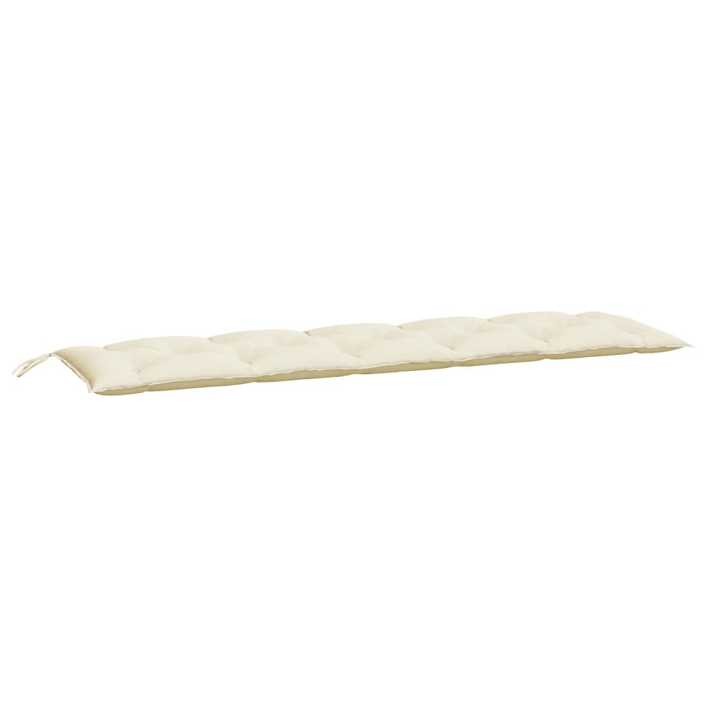 vidaXL Poduszka na ławkę ogrodową, kremowa, 180x50x7cm, tkanina Oxford