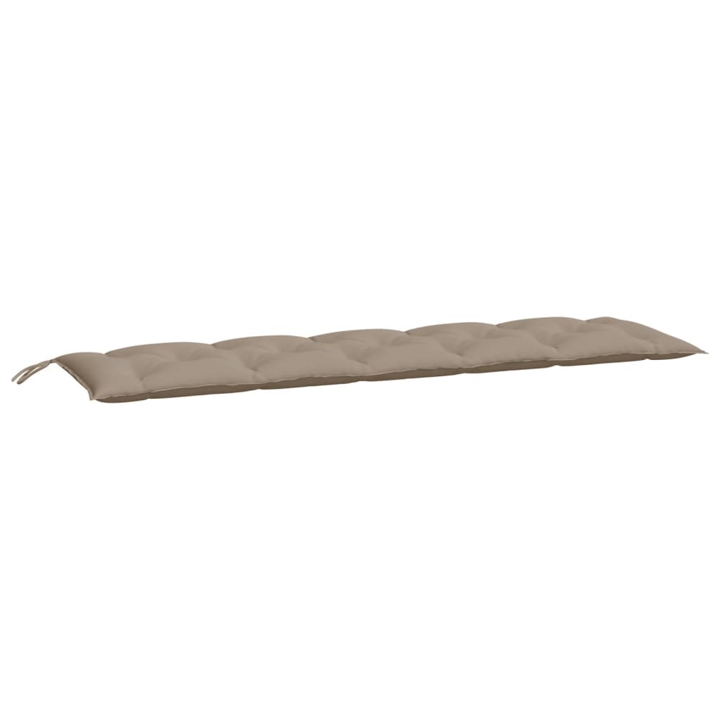 vidaXL Poduszka na ławkę ogrodową, taupe, 180x50x3 cm, tkanina