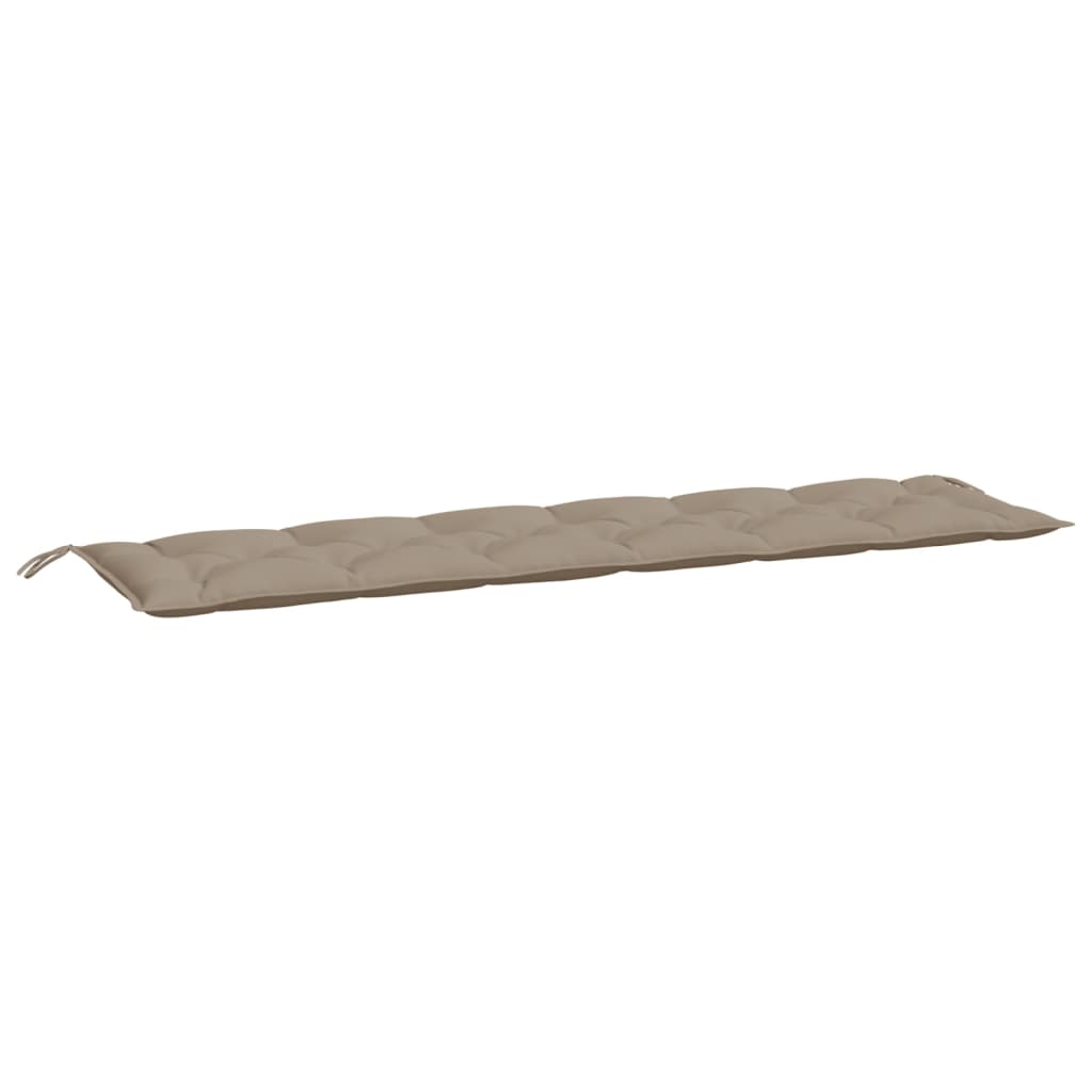 vidaXL Poduszka na ławkę ogrodową, taupe, 200x50x7 cm, tkanina