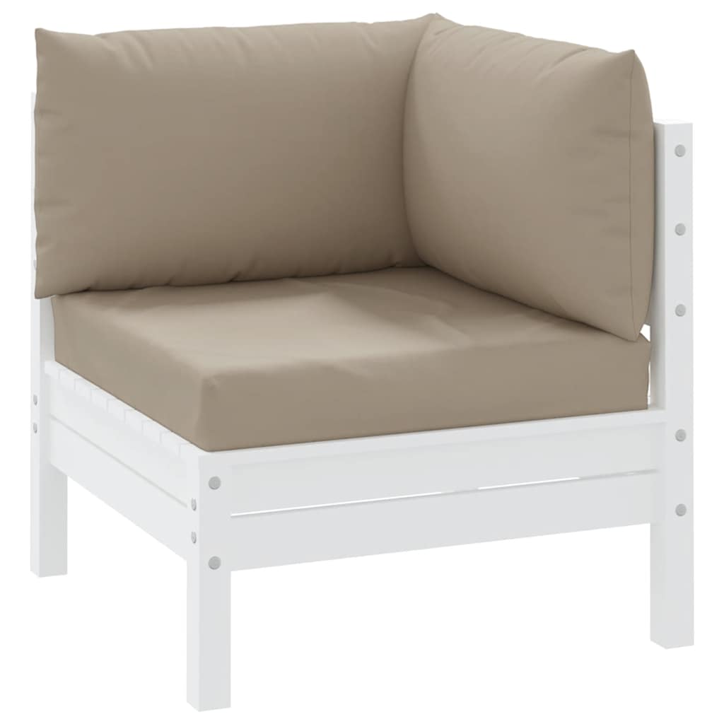 vidaXL Poduszki na palety, 3 szt., taupe, tkanina Oxford