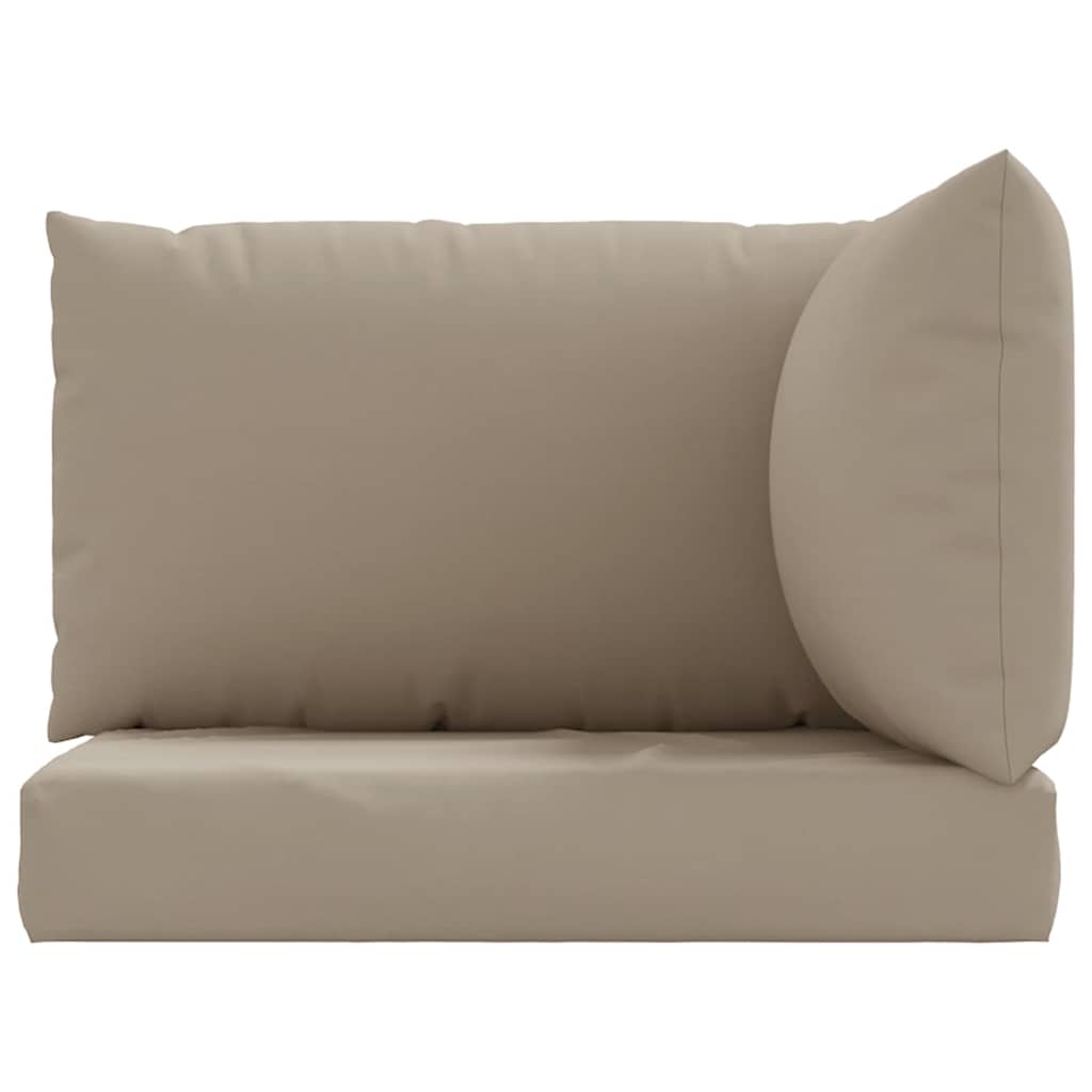 vidaXL Poduszki na palety, 3 szt., taupe, tkanina Oxford