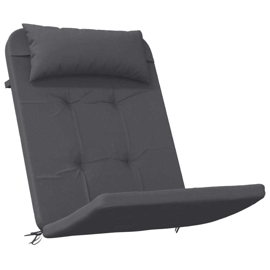 vidaXL Poduszki na krzesła Adirondack, 2 szt., antracyt tkanina Oxford