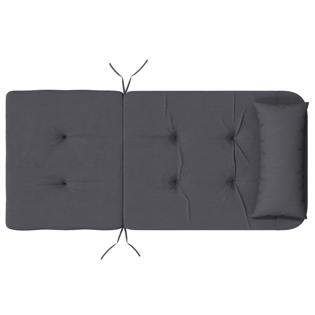 vidaXL Poduszki na krzesła Adirondack, 2 szt., antracyt tkanina Oxford