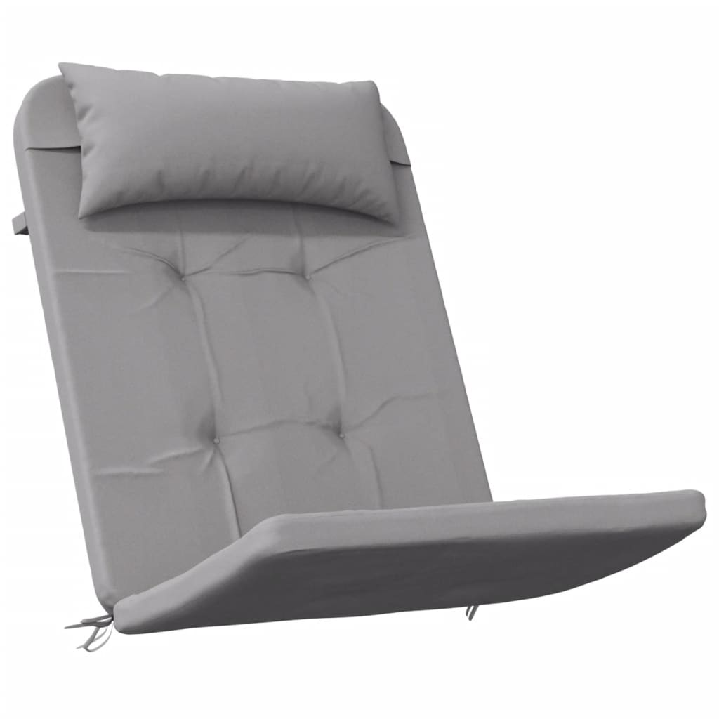 vidaXL Poduszki na krzesła Adirondack, 2 szt., szare, tkanina Oxford