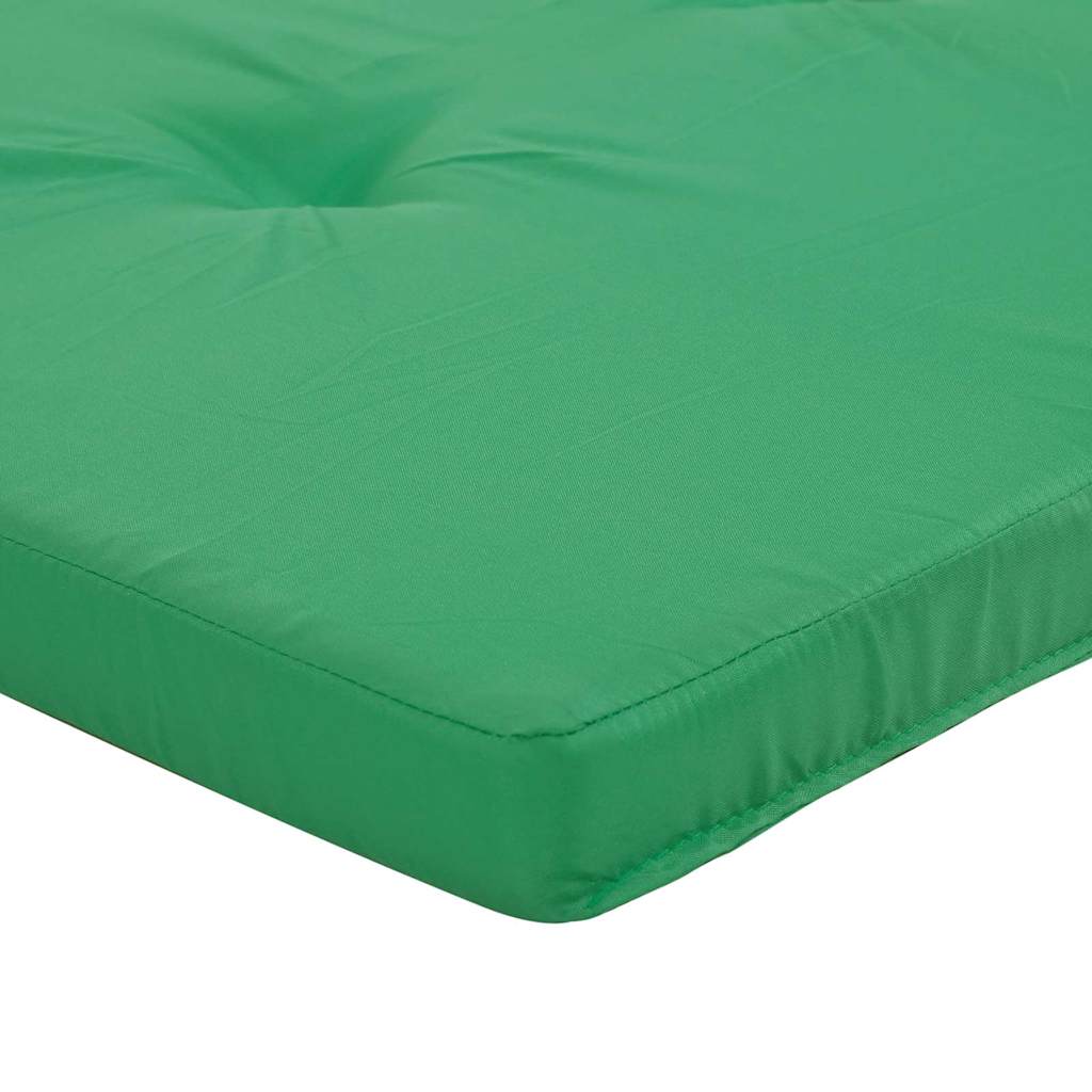 vidaXL Poduszki na krzesła Gładki 2 pcs Zielony 58 x 77 x 4,5 cm