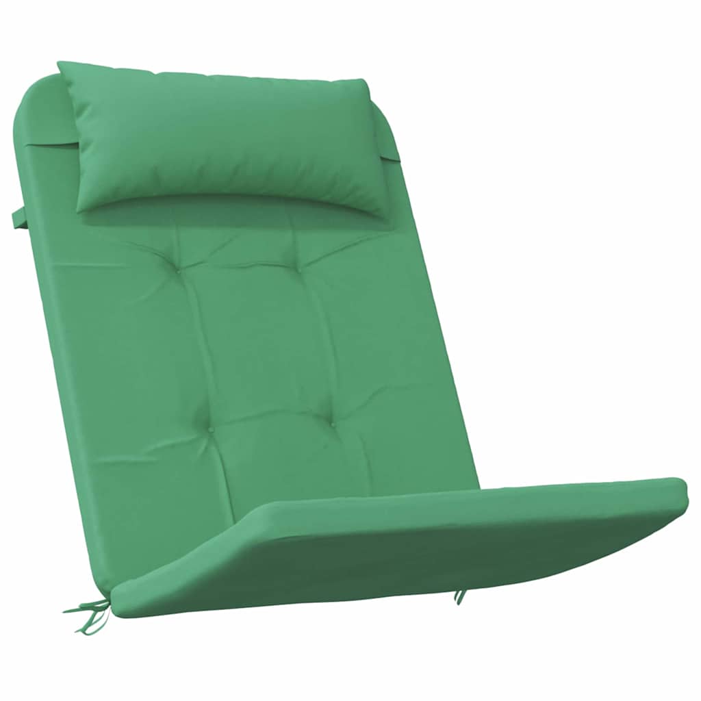 vidaXL Poduszki na krzesła Gładki 2 pcs Zielony 58 x 77 x 4,5 cm
