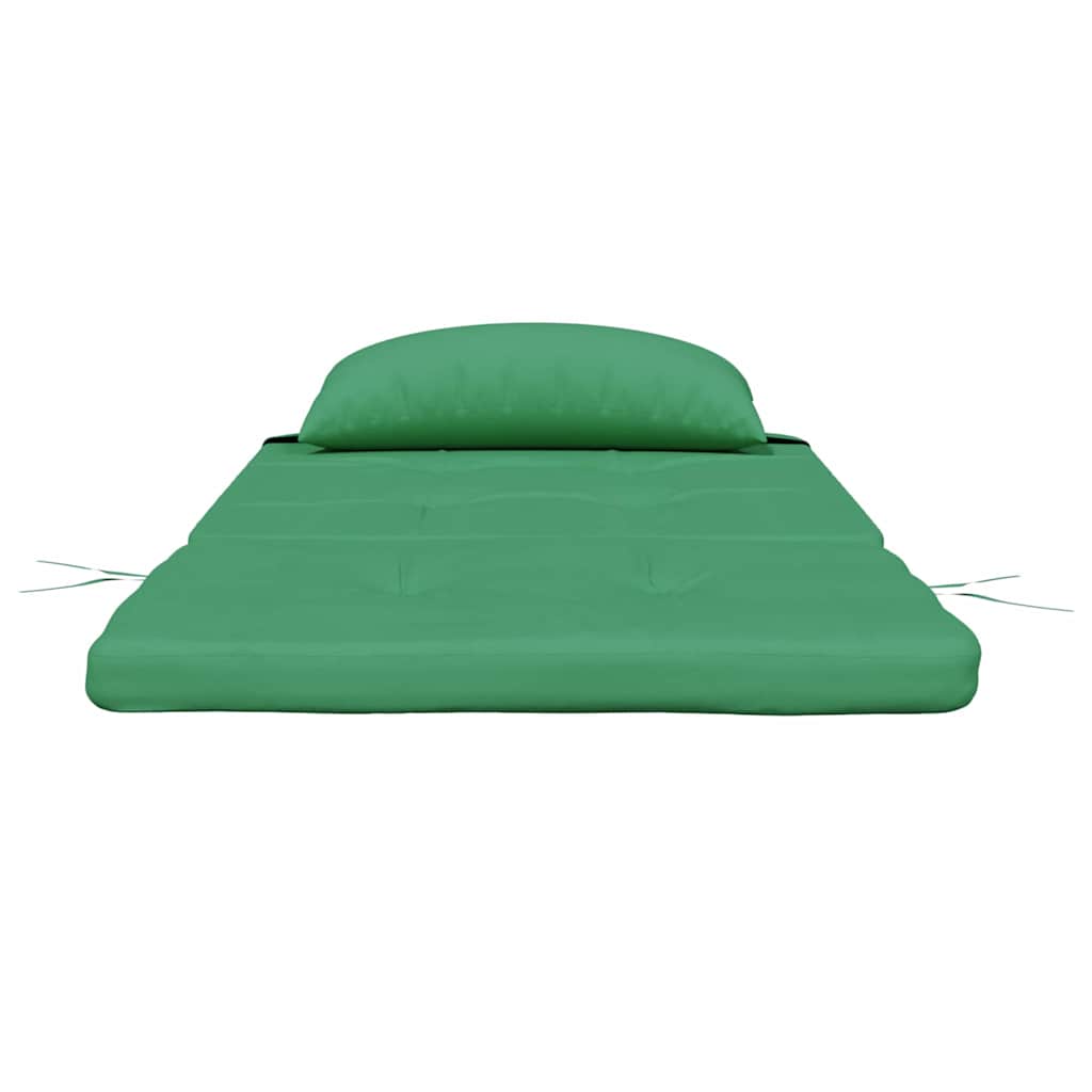 vidaXL Poduszki na krzesła Gładki 2 pcs Zielony 58 x 77 x 4,5 cm