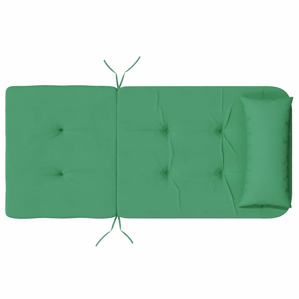 vidaXL Poduszki na krzesła Gładki 2 pcs Zielony 58 x 77 x 4,5 cm
