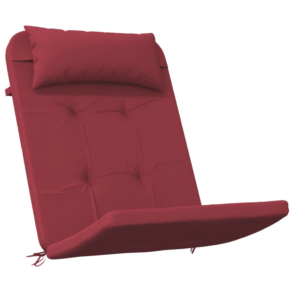 vidaXL Poduszki na krzesła Adirondack, 2 szt., winna czerwień, Oxford