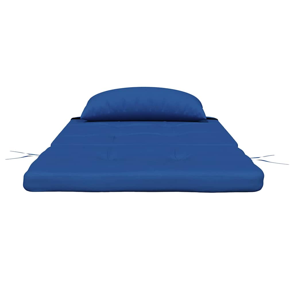 vidaXL Poduszki na krzesła Gładki 2 pcs Niebieski 58 x 77 x 4,5 cm