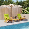 vidaXL Poduszki na krzesła Gładki 2 pcs Jasnozielony 58 x 77 x 4,5 cm