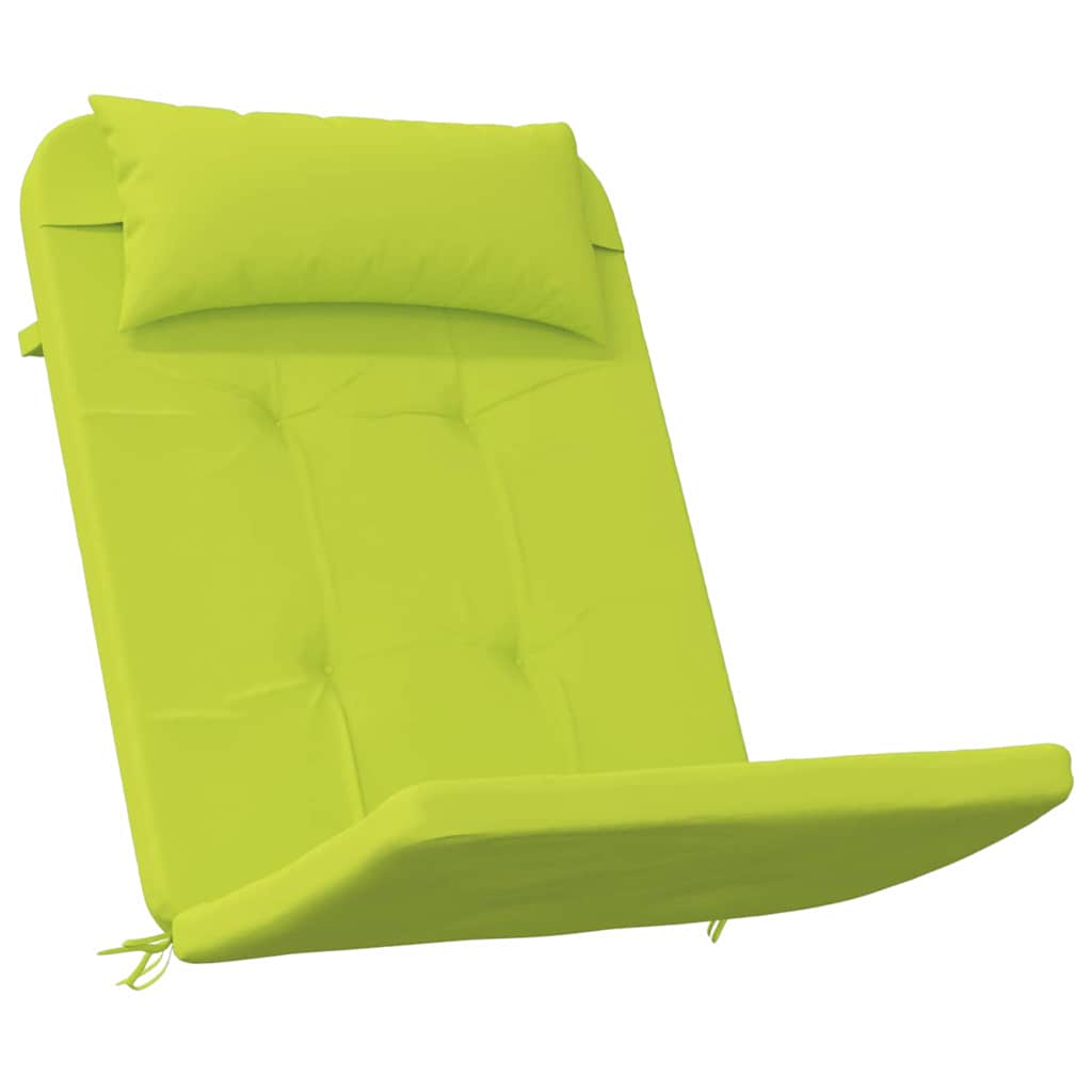 vidaXL Poduszki na krzesła Gładki 2 pcs Jasnozielony 58 x 77 x 4,5 cm