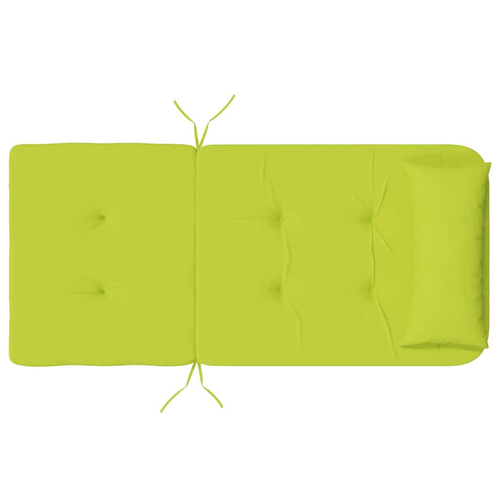 vidaXL Poduszki na krzesła Gładki 2 pcs Jasnozielony 58 x 77 x 4,5 cm