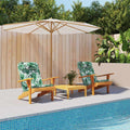 vidaXL Poduszki na krzesła Liść 2 pcs Wzór liścia 58 x 77 x 4,5 cm