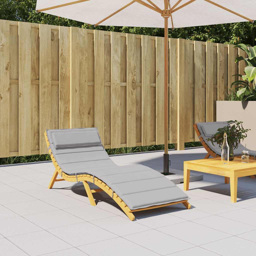 vidaXL Poduszka na leżak, szara, 180x60x4 cm, tkanina Oxford