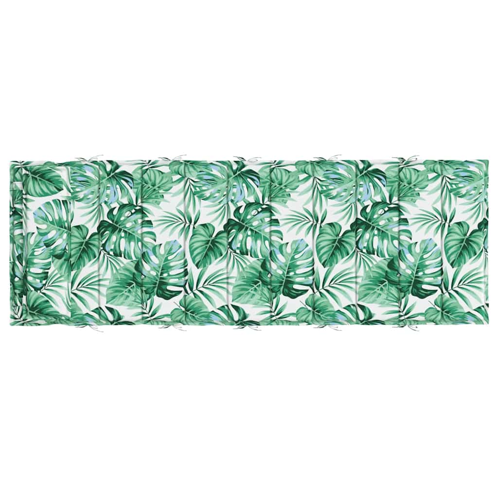vidaXL Poduszka na leżak, wzór w liście, 180x60x4 cm, tkanina Oxford