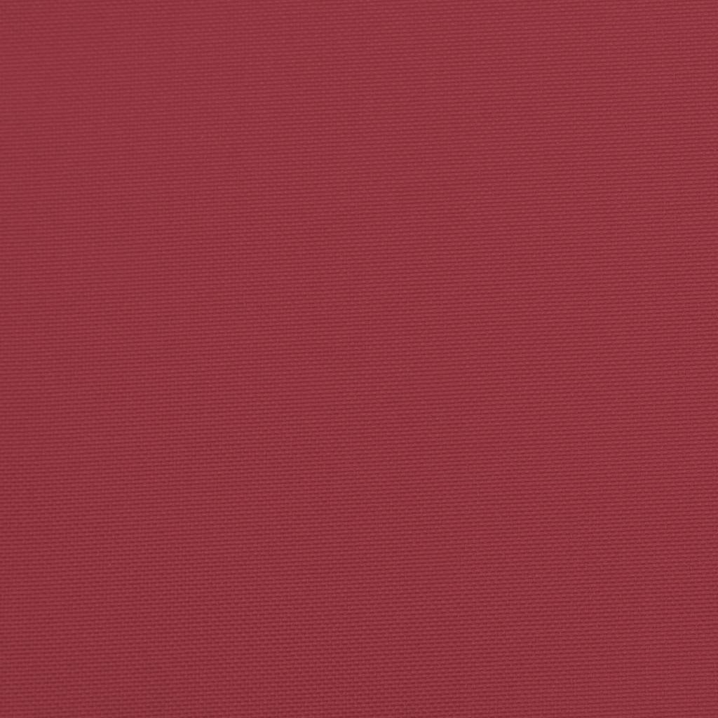 vidaXL Poduszki na krzesła z wysokim oparciem, 2 szt., winna czerwień