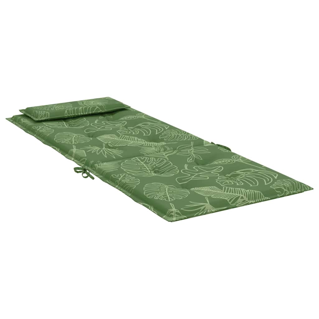 vidaXL Poduszki na krzesła z wysokim oparciem, 4 szt., wzór w liście