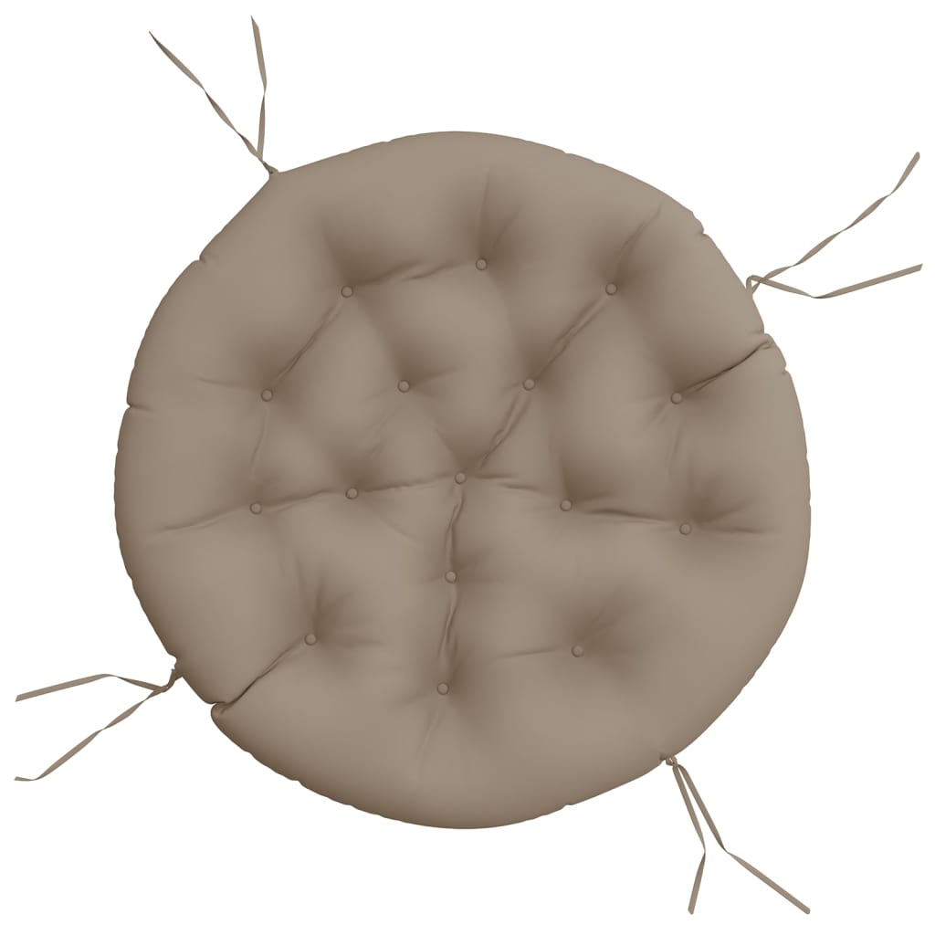 vidaXL Okrągła poduszka, taupe, Ø 100x11 cm, tkanina Oxford