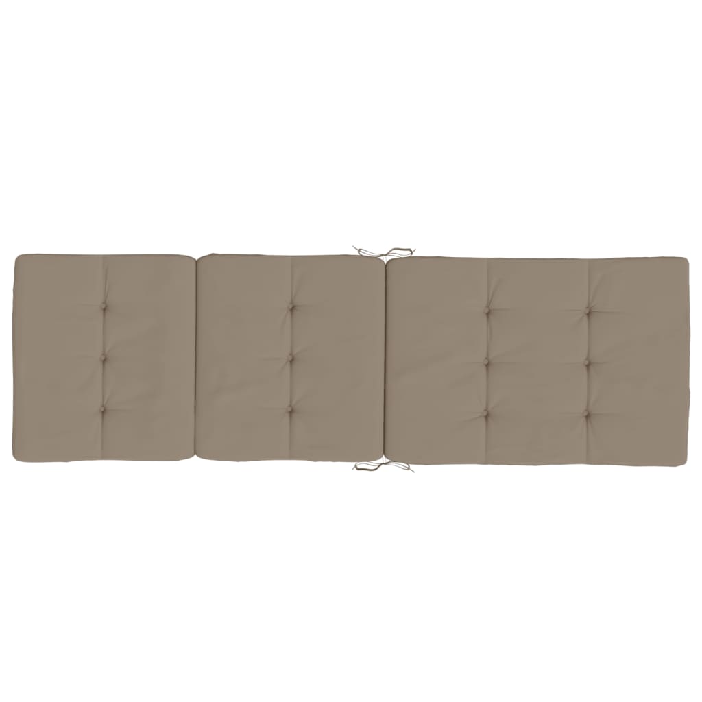 vidaXL Poduszki na leżaki, 2 szt., kolor taupe, tkanina Oxford