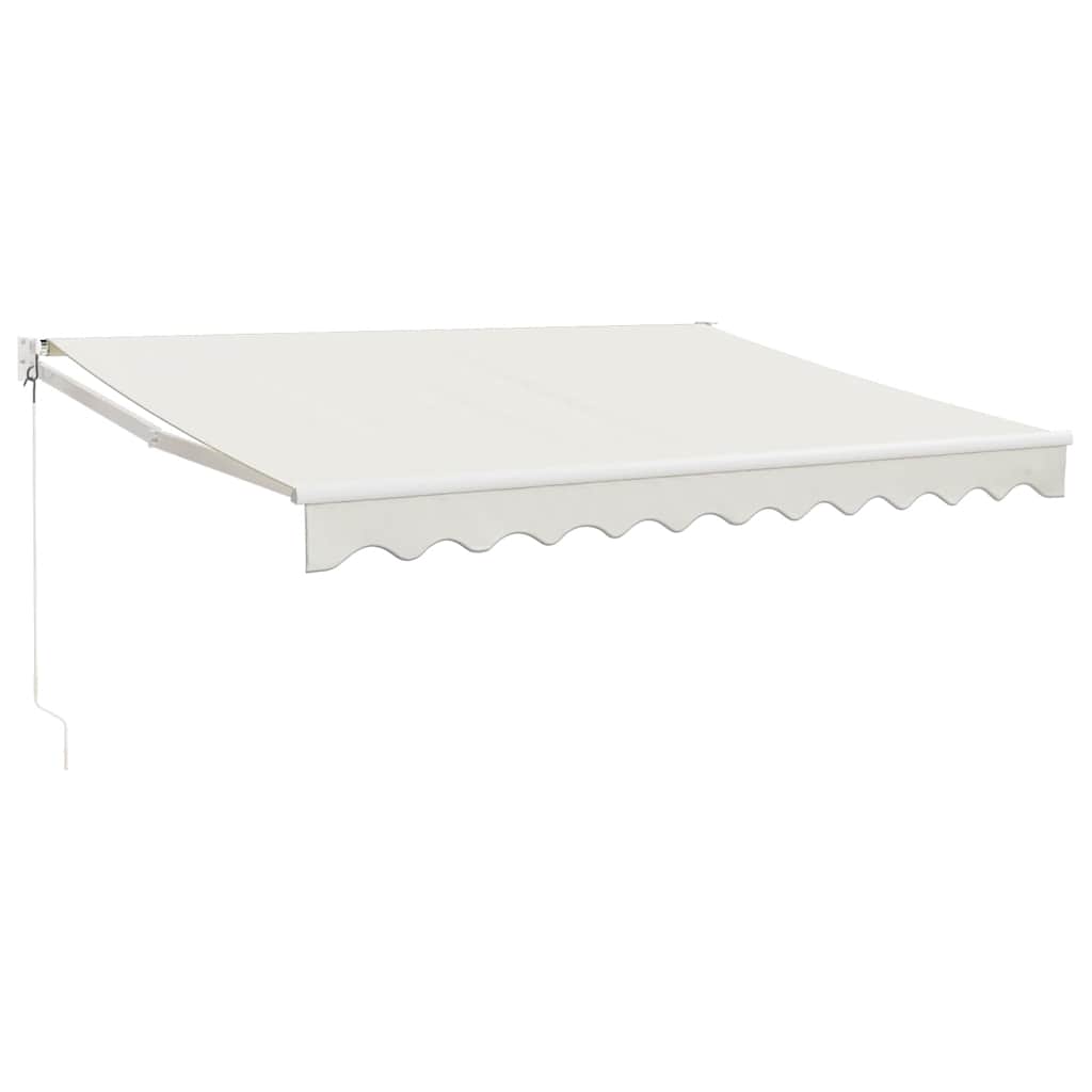 vidaXL Zwijana markiza, kremowa, 3x2,5 m, tkanina i aluminium