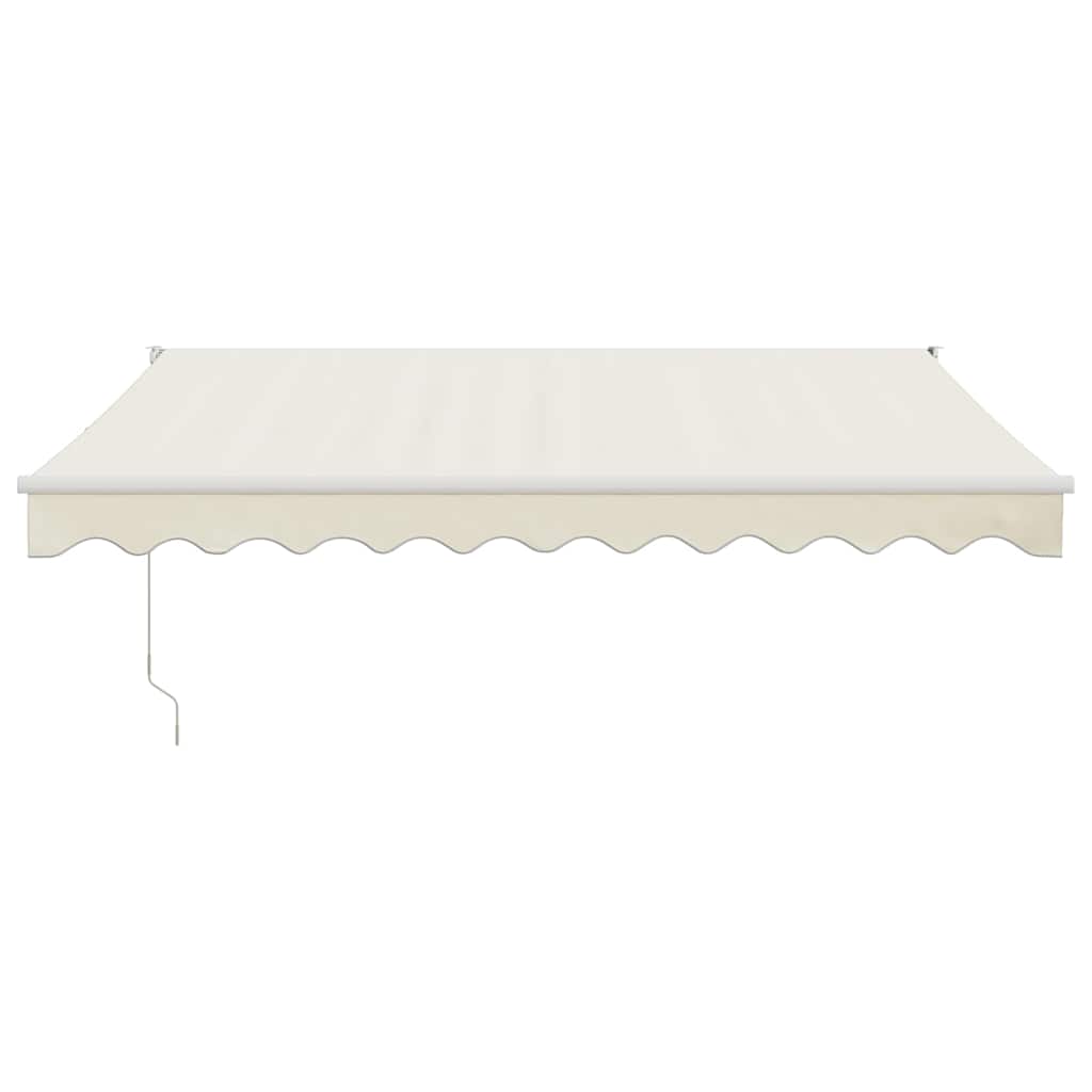 vidaXL Zwijana markiza, kremowa, 3x2,5 m, tkanina i aluminium