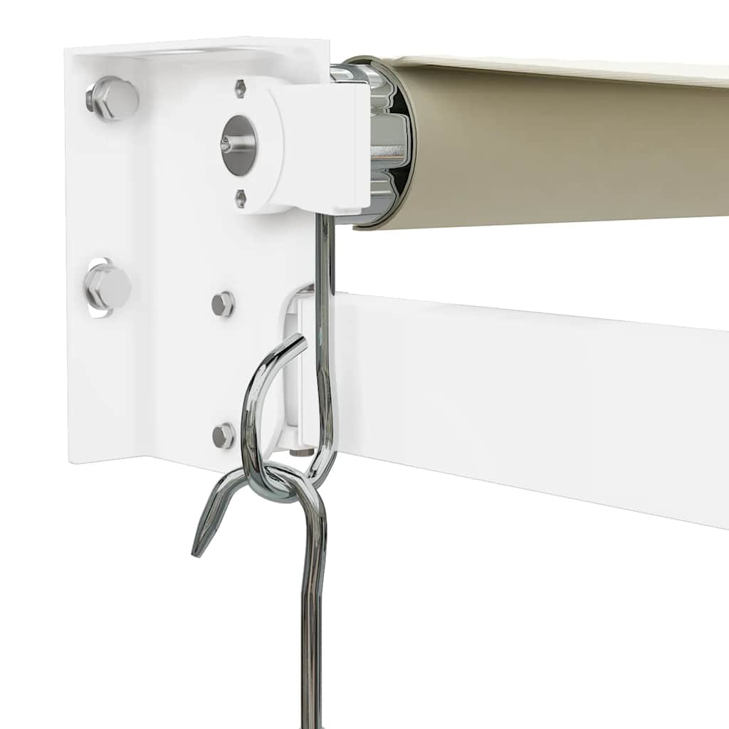 vidaXL Zwijana markiza, kremowa, 3x2,5 m, tkanina i aluminium