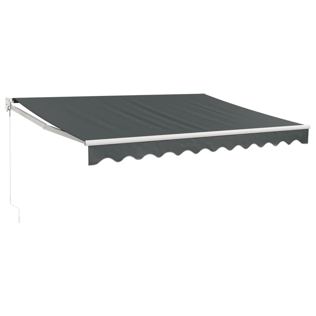 vidaXL Zwijana markiza, antracytowa, 3x2,5 m, tkanina i aluminium