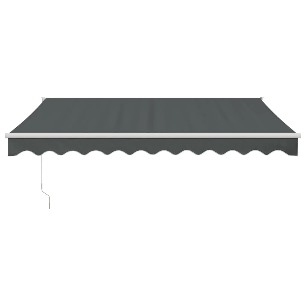 vidaXL Zwijana markiza, antracytowa, 3x2,5 m, tkanina i aluminium