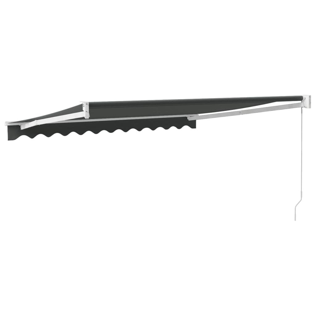 vidaXL Zwijana markiza, antracytowa, 3x2,5 m, tkanina i aluminium