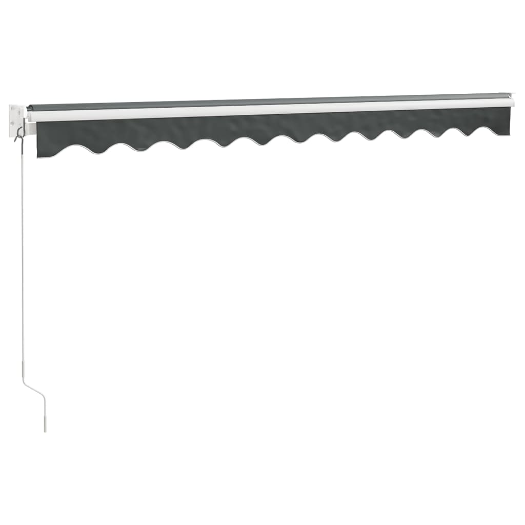 vidaXL Zwijana markiza, antracytowa, 3x2,5 m, tkanina i aluminium