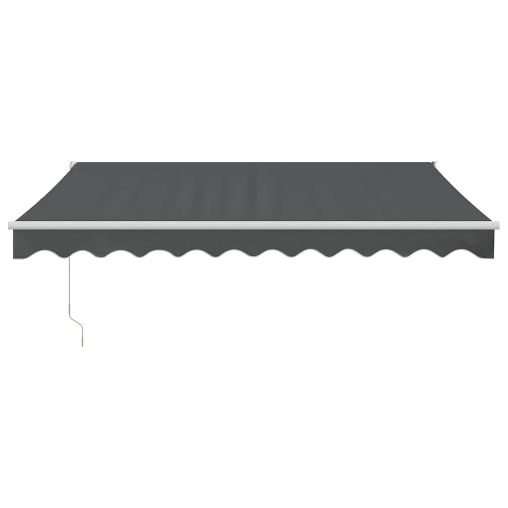 vidaXL Zwijana markiza, antracytowa, 3,5x2,5 m, tkanina i aluminium