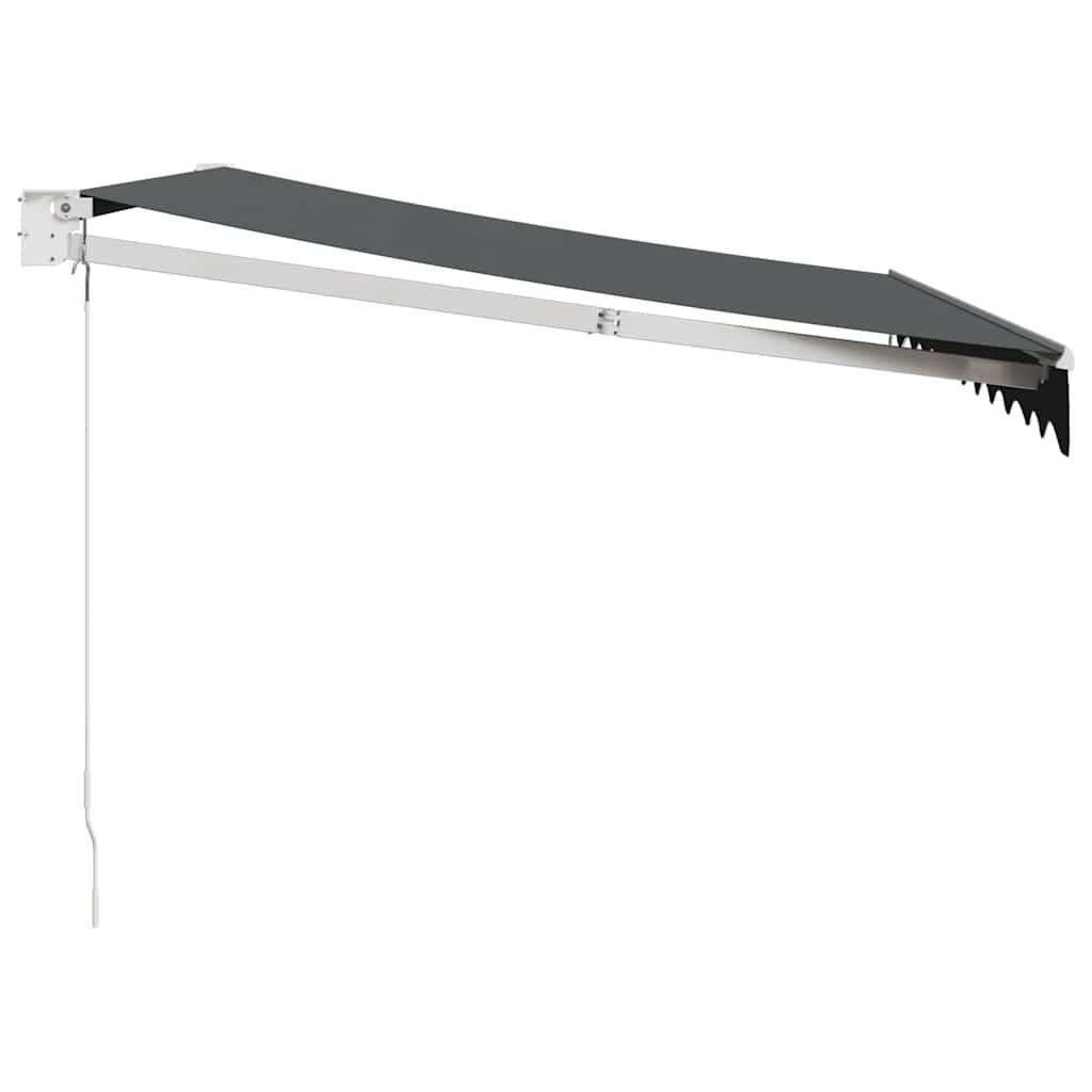 vidaXL Zwijana markiza, antracytowa, 3,5x2,5 m, tkanina i aluminium