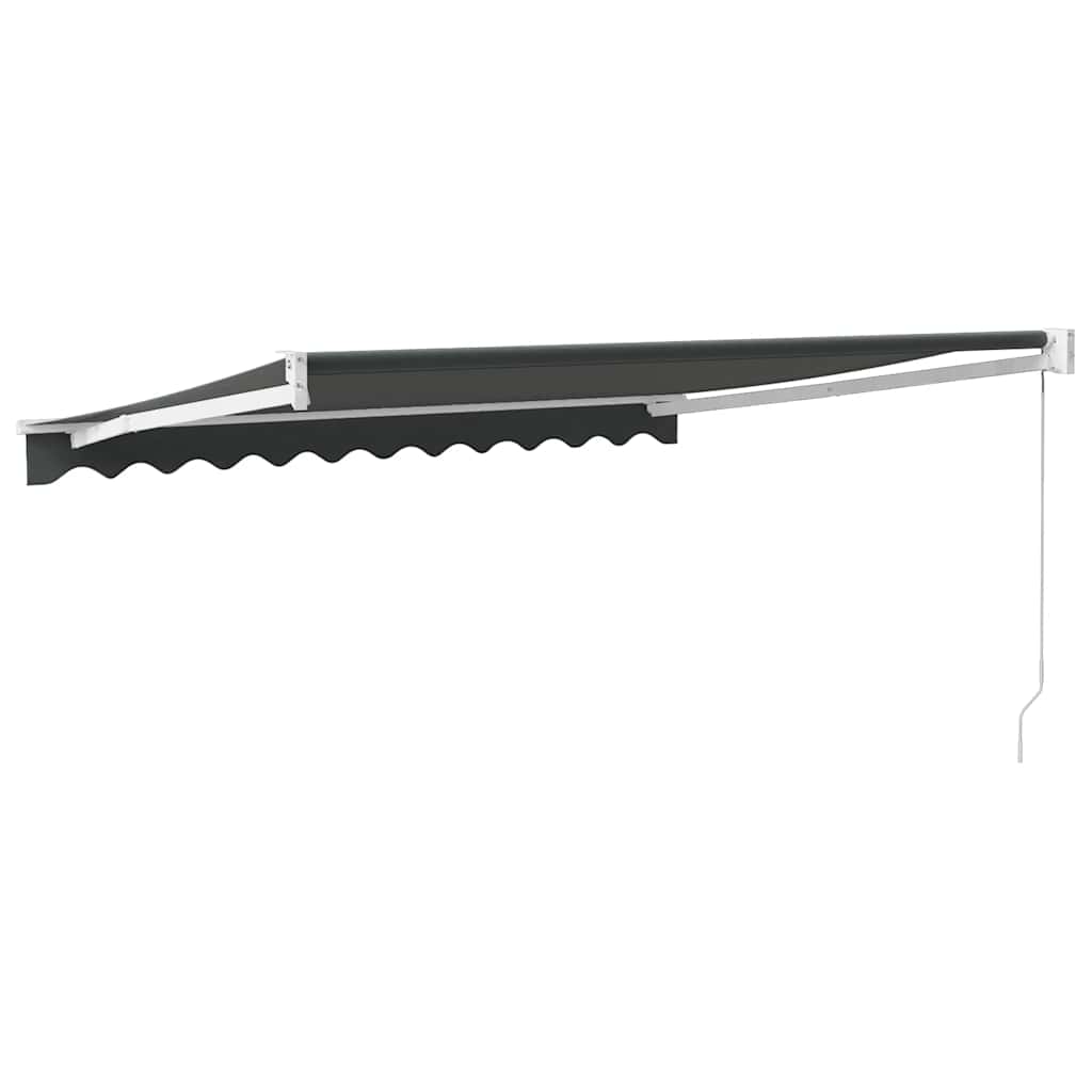 vidaXL Zwijana markiza, antracytowa, 3,5x2,5 m, tkanina i aluminium