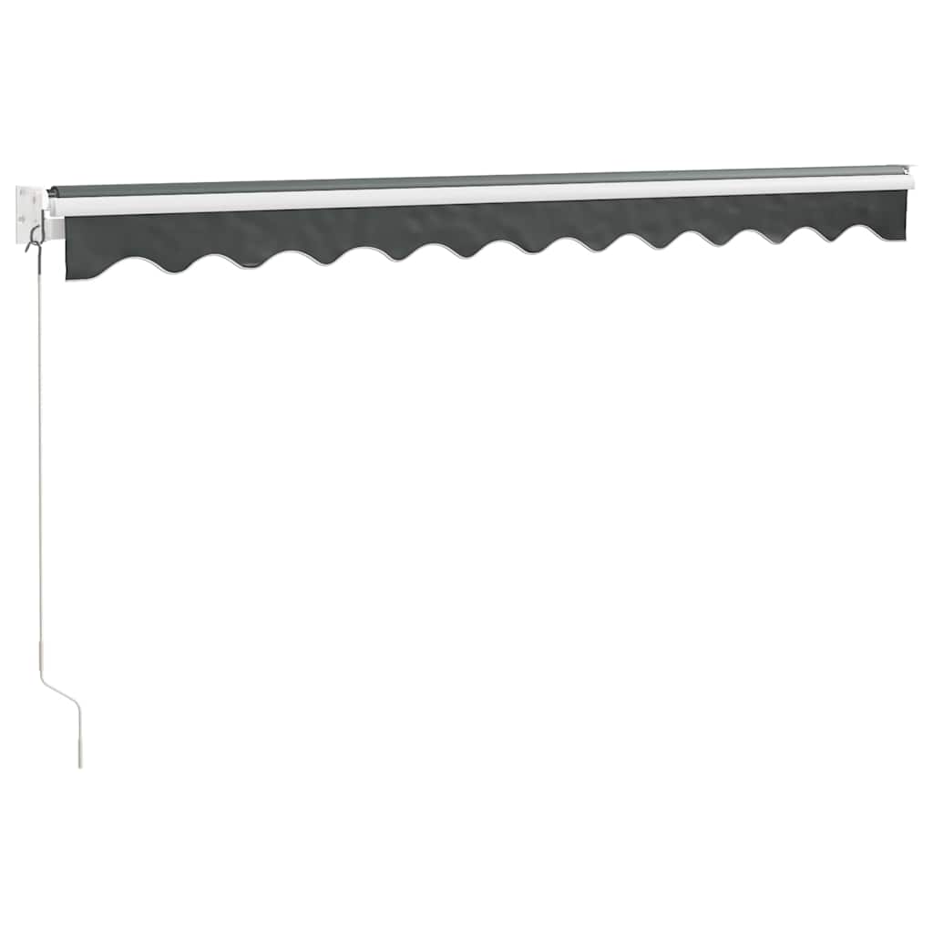 vidaXL Zwijana markiza, antracytowa, 3,5x2,5 m, tkanina i aluminium