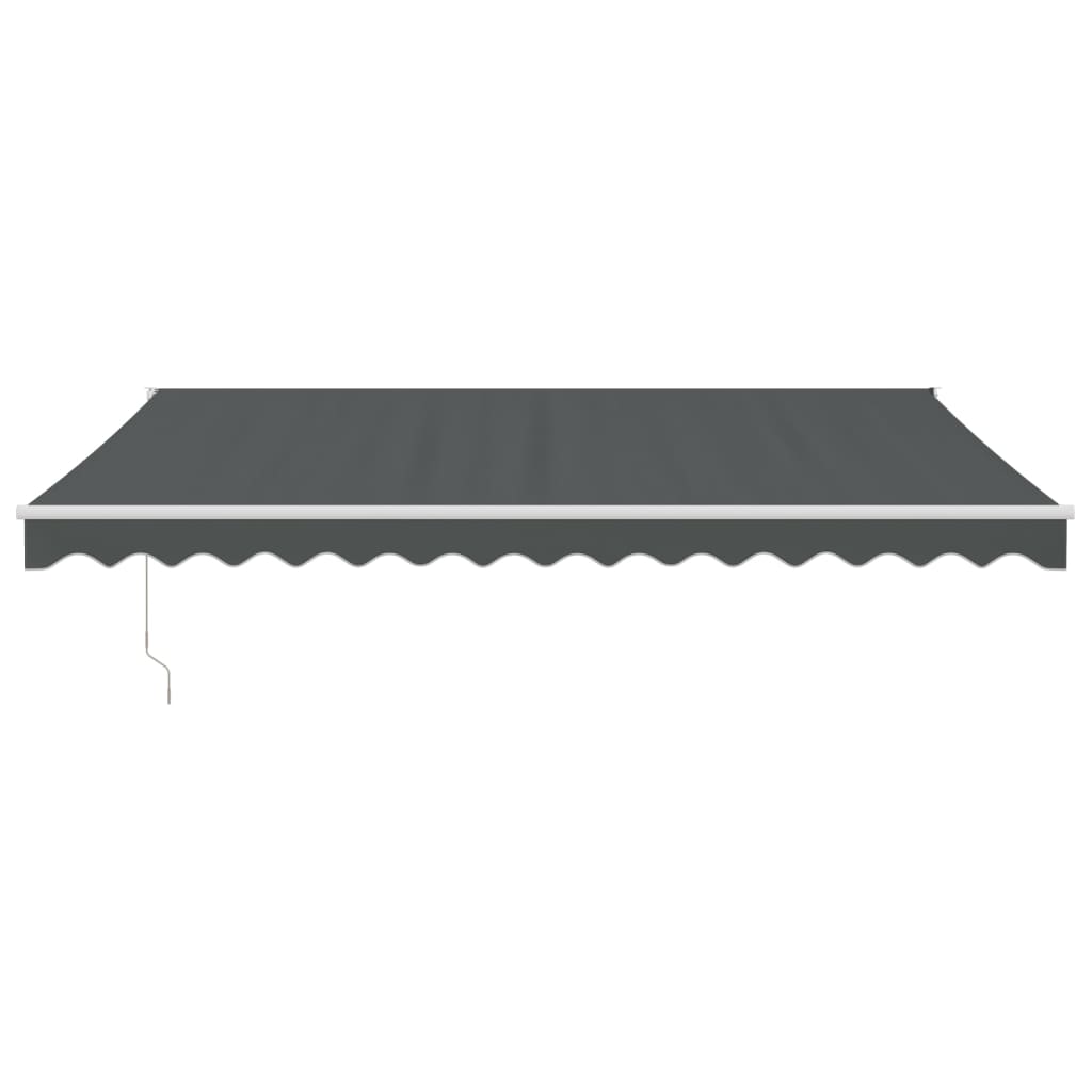 vidaXL Zwijana markiza, antracytowa, 4x3 m, tkanina i aluminium