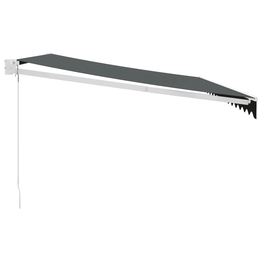 vidaXL Zwijana markiza, antracytowa, 4x3 m, tkanina i aluminium